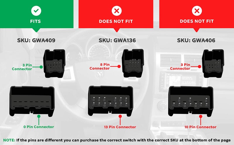 AA Ignition Driver Side Master Power Window Switch - Compatible with Chrysler & Dodge Mini Vans - 2008-2009 Town and Country, 08, 09 Grand Caravan - Replaces 4602535AG, 4602535AF, 4602535AC, 4602535AE, 901-401R - Image 3