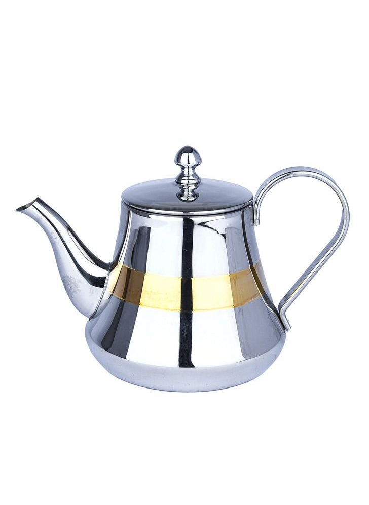 Alpaca Alpaca 3-Piece Decorative Stainless Steel Teapot Set Silver/Gold  - Image 3
