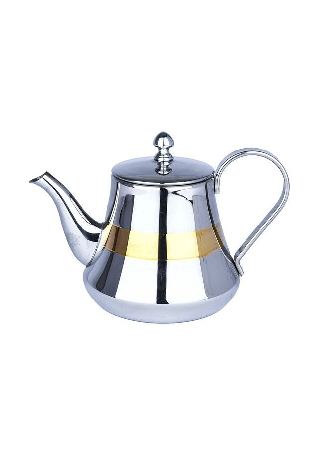 Alpaca Alpaca 3-Piece Decorative Stainless Steel Teapot Set Silver/Gold  - Image 4