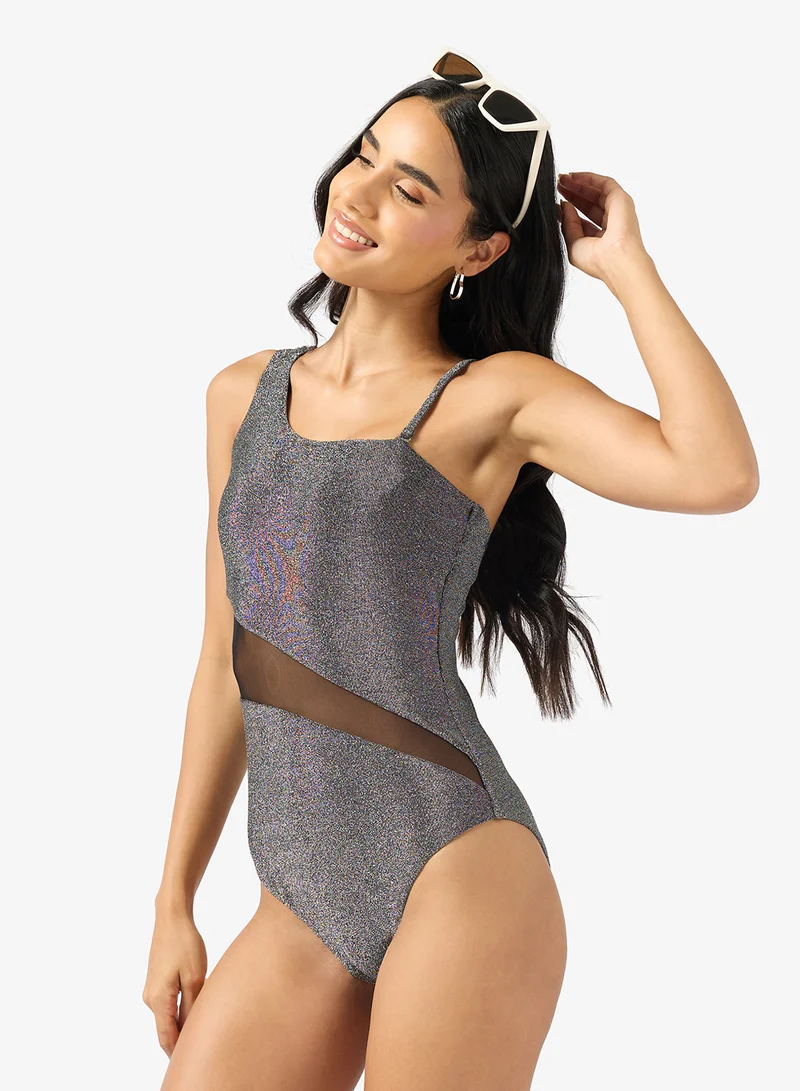 ELLA Swimsuit With Sheer Waist
