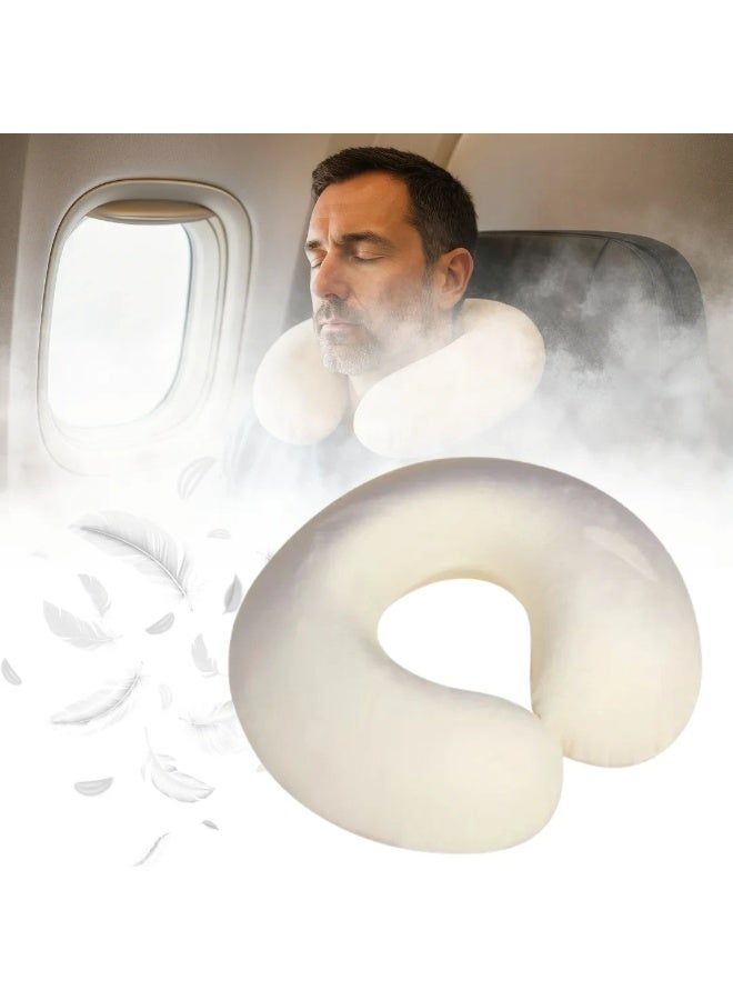 ارينا وسادة للرقبة مقاس 32*32*8 cm مزدوج الجوانب مصممة لدعم الرأس والرقبة أثناء النوم والسفر  وتوفير راحة مثالية. - Image 1