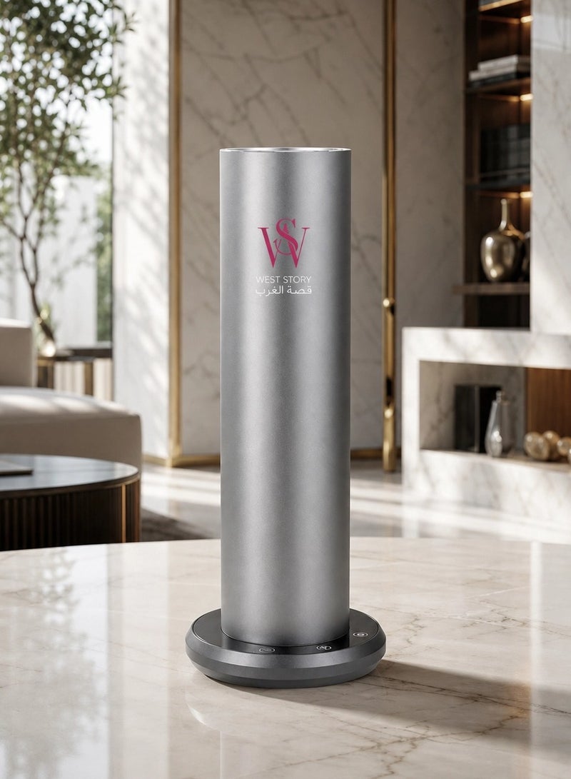 West Story M200 Electric Diffuser Covers 200 to 300 cubic meters Suitable for medium spaces, 150ml essential oil container, nano technology scent diffuser, easy control via Bluetooth to adjust the aroma intensity, operating hours and operating days, child safety lock, spreads the scent evenly in the place, can be installed on the floor - Image 1