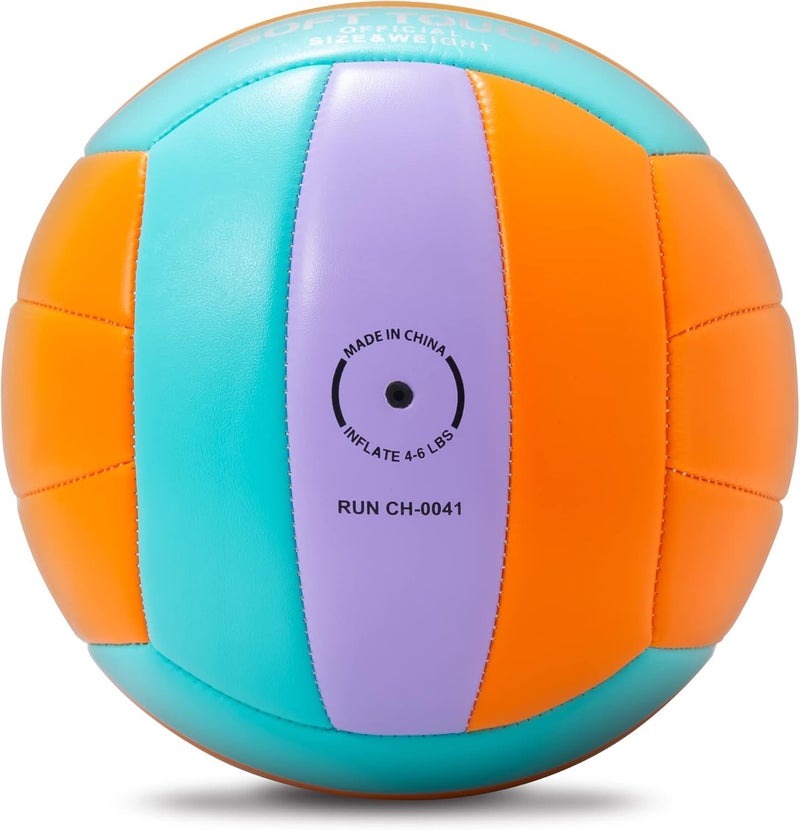 Runleaps Beach Volleyball Official Size 5 Soft Waterproof Volleyball Sand Sports PU Ball for Indoor, Outdoor, Pool, Gym, Training - Image 3