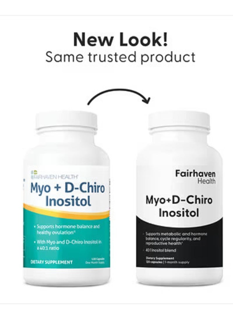 fairhaven health Myo + D Chiro Inositol 120 Capsules