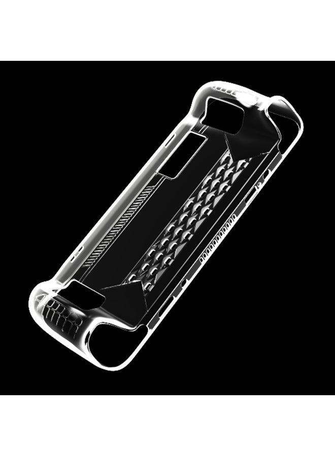 For Steamdeck OLED Protective Shell TPU Soft Transparent Heat Dissipation Non-slip STEAMDECK Smooth Protective Cover-Product Color:Transparent-Model:steamdeck Oled - Image 1