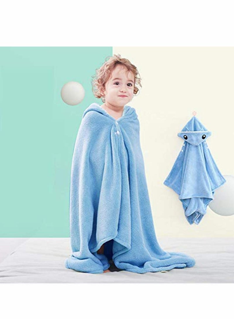 Y&D Hooded Towel for Kids Ultra Soft Baby Extra Large Toddler Blanket Newborn Shower Gifts Boys Girls Cotton Shark Poncho Bath/Beach/Pool - Image 5