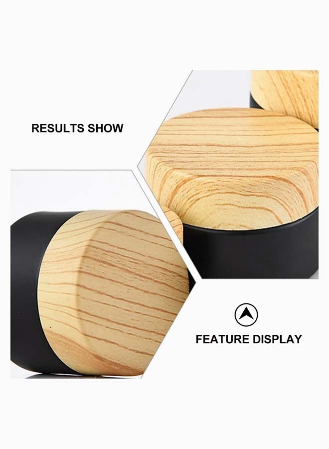 4 Pack Frosted Glass Jar 30g Ideal for Makeup Creams Lotions and Shadows Convenient Sealed Design Black Color - Image 2