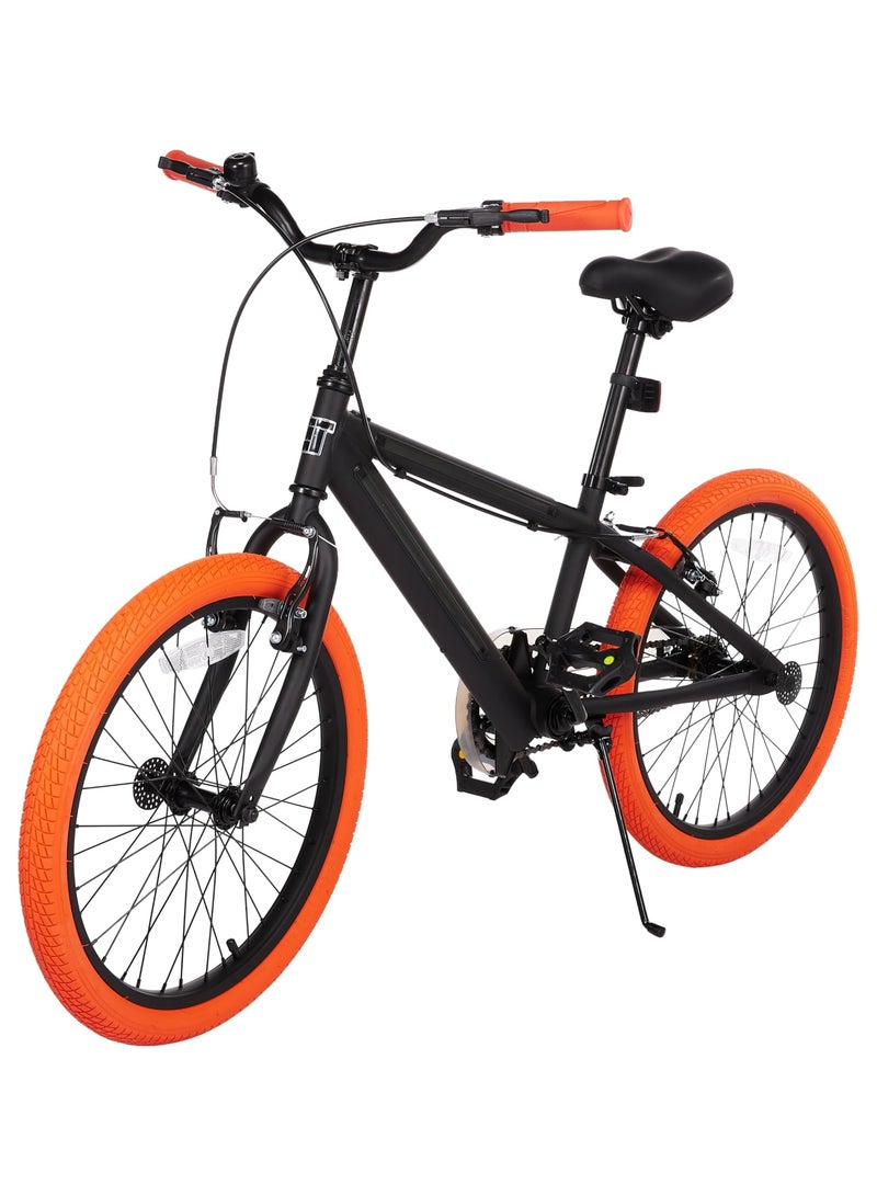 ليت دراجة أطفال ليت يو إف أو ٢٠ مزودة بإضاءة ليد مدمجة في الإطار، متوفرة باللون الأسود، مناسبة للأولاد والبنات. - Image 1