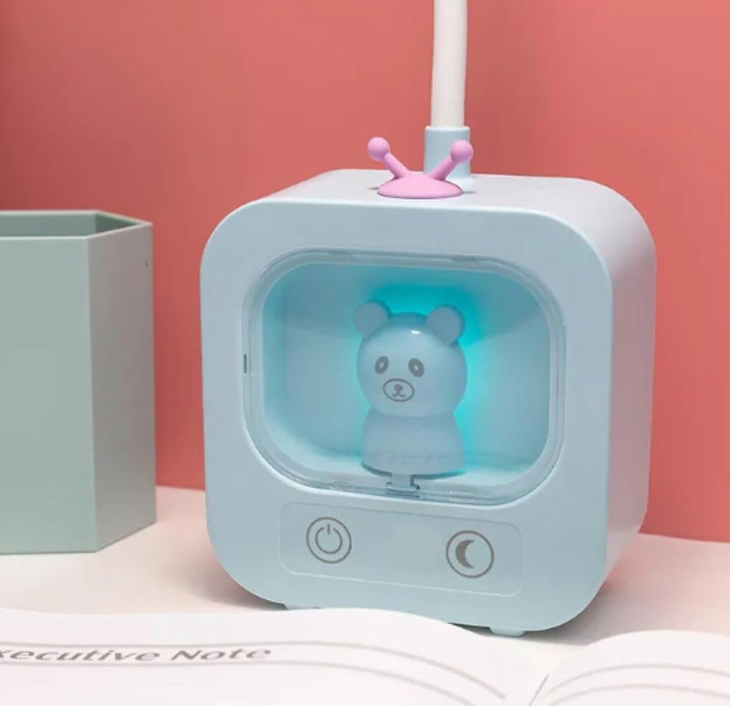 Lexton Cute Bunny LED Study Table Lamp for Kids | Eye-Friendly Reading Desk Light with 360° Adjustable Flexible Neck | Decorative Bedside Lamp for Children Bedroom & Study Room - Image 3