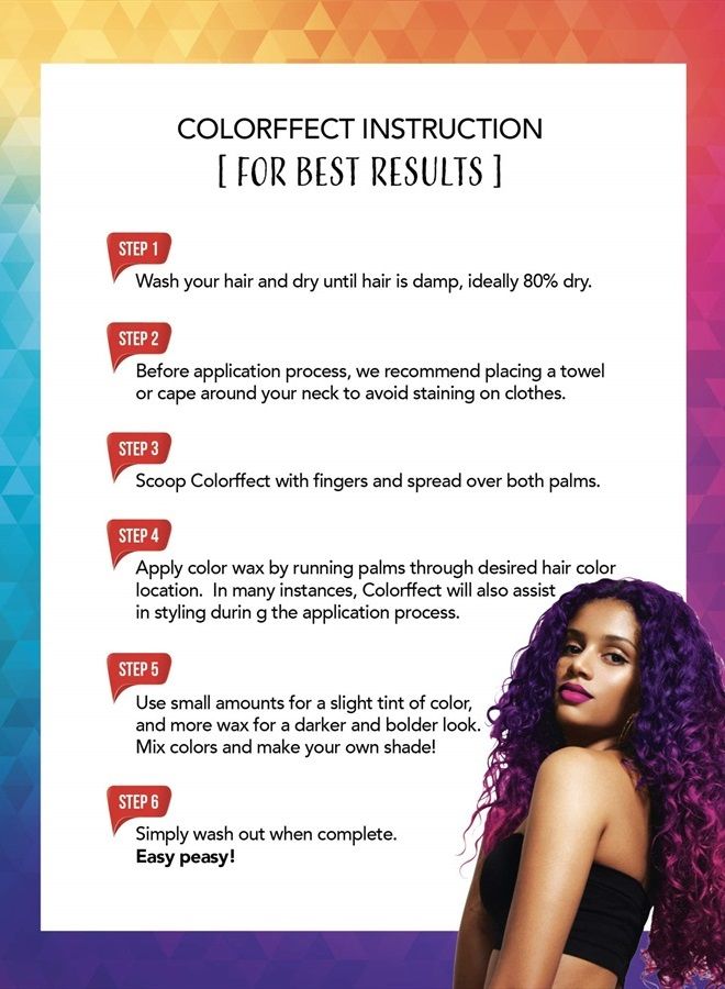 Magic Collection Colorffect Hair Color Wax (Black) - Image 4