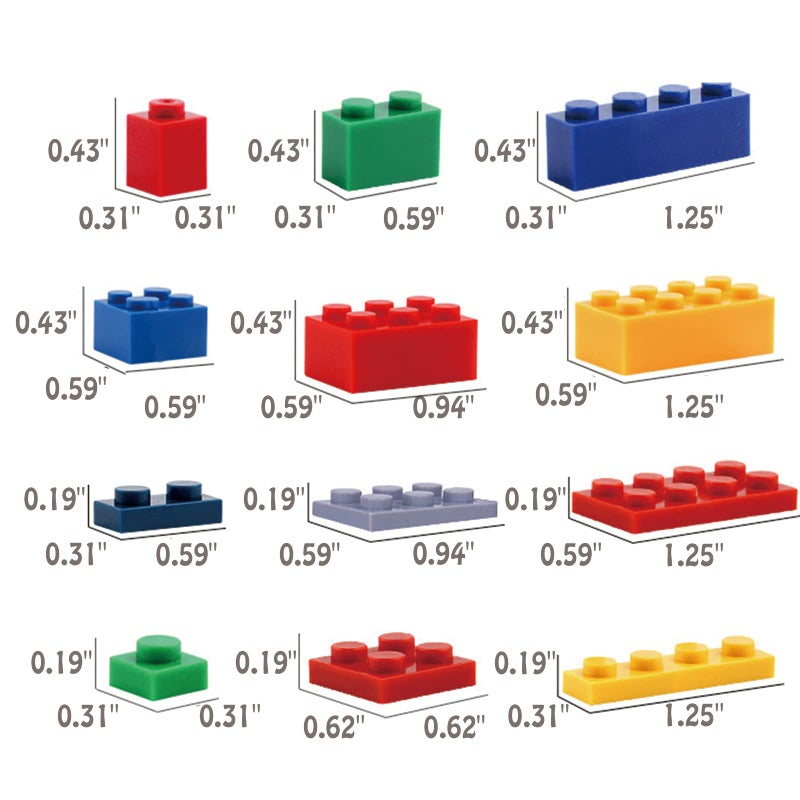 HUIZDQ 1500 Pieces Building Bricks, Classic Bulk Small Blocks, Classic Bricks Set Basic Building Blocks Compatible with All Major Brands - Image 4