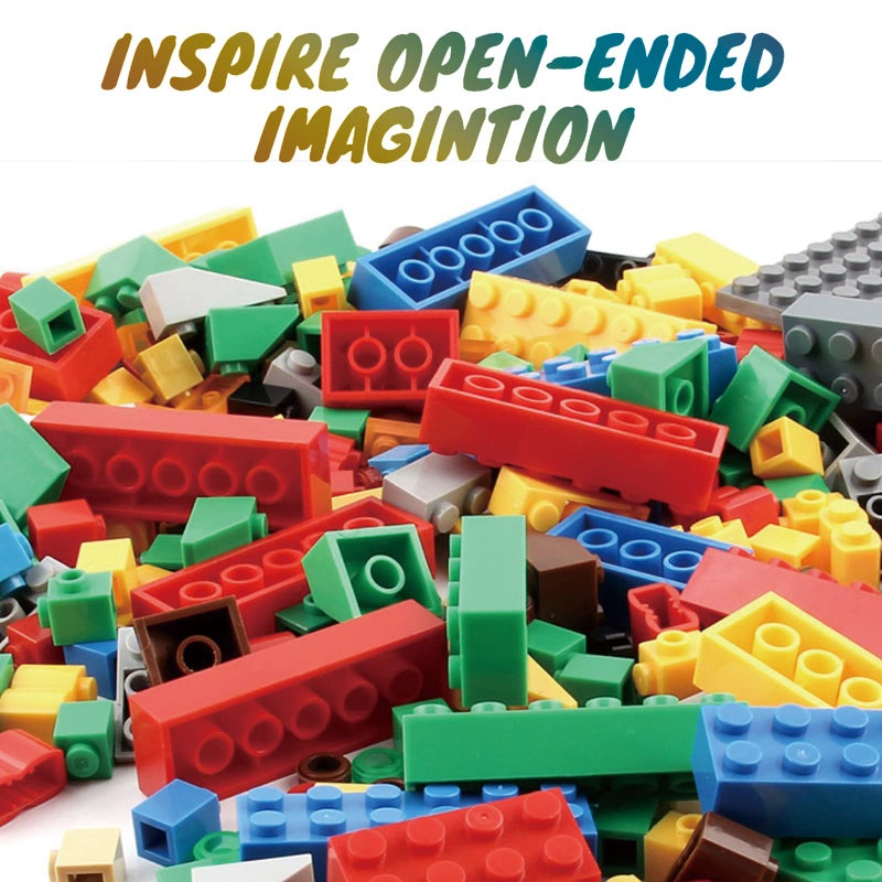 HUIZDQ 1500 Pieces Building Bricks, Classic Bulk Small Blocks, Classic Bricks Set Basic Building Blocks Compatible with All Major Brands - Image 2