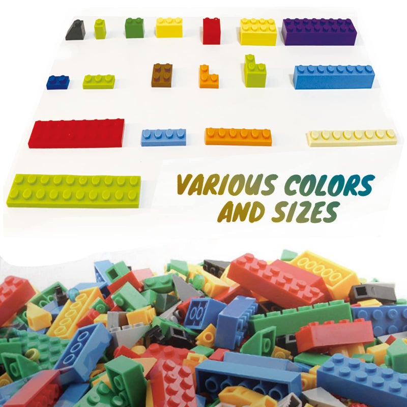 HUIZDQ 1500 Pieces Building Bricks, Classic Bulk Small Blocks, Classic Bricks Set Basic Building Blocks Compatible with All Major Brands - Image 5