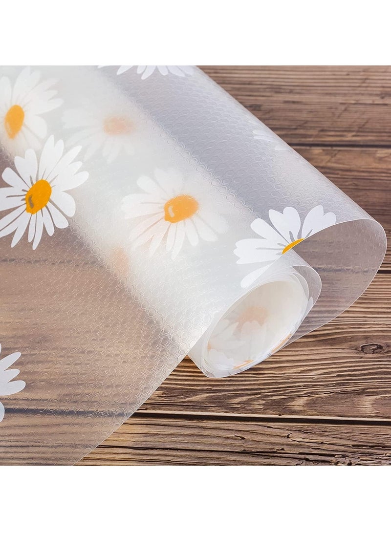 Shelf Liner Drawer Liner for Kitchen, Non-Adhesive Waterproof Transparent EVA Refrigerator Cabinet Drawer Pantry Shelves Liner, Non-Slip Can be Cut Placemats( 45x300cm) - Image 1