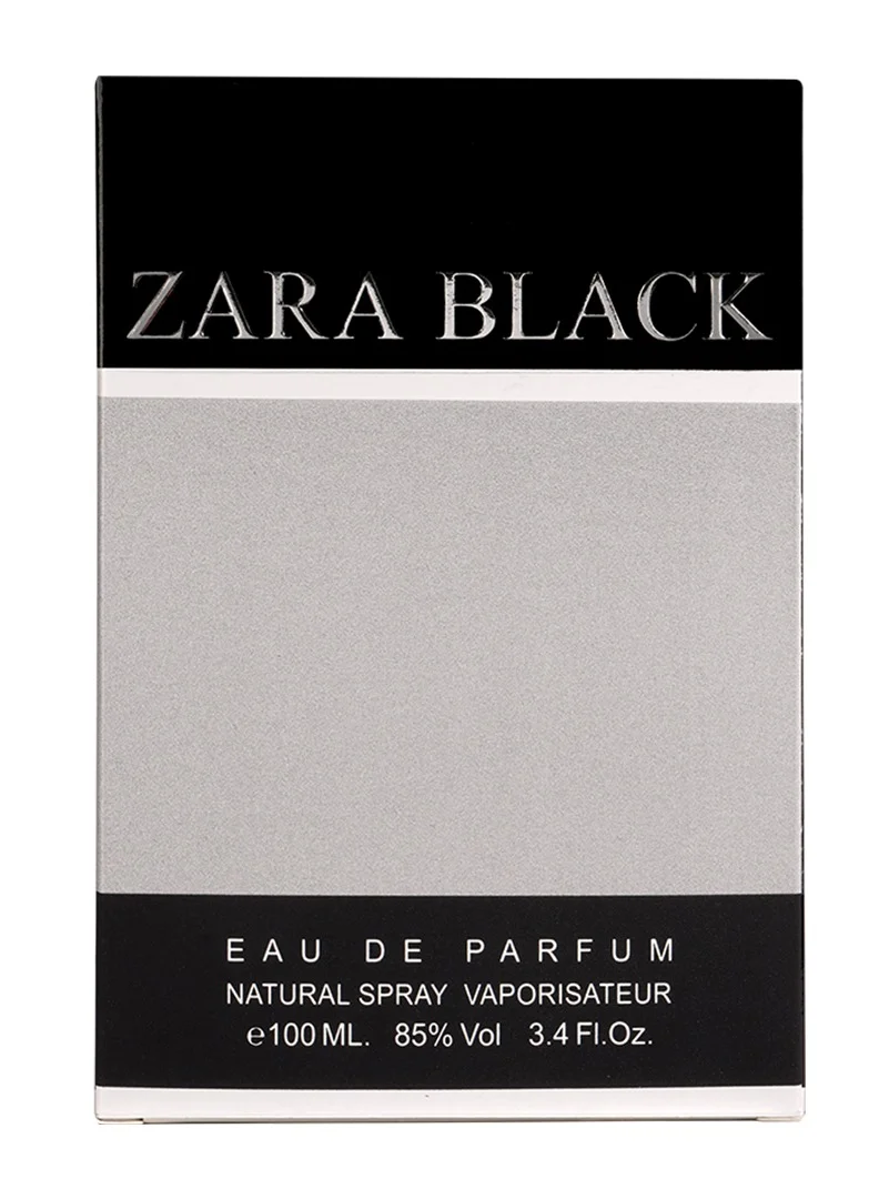 عطور مهابوب عطر زارا بلاك سيلفر من محبوب للعطور أو دو بارفان للجنسين للرجال والنساء بنفحات شرقية من الكراميل والفانيليا وخشب الصندل، 100 مل