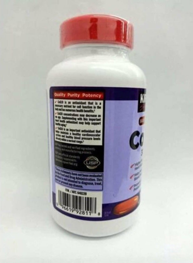 Kirkland Signature CoQ10 300mg 100 Softgels - Image 4