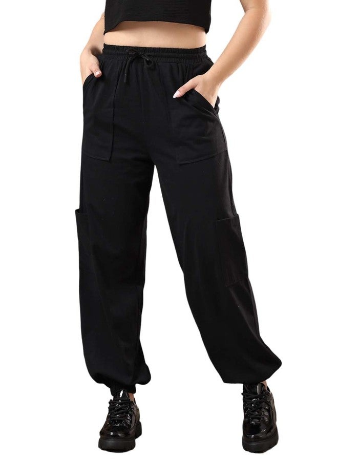 KOTTY Women's Comfortable Stylish and Fashion Stretchable and Versatile Trackpants (Black,32) - Image 1