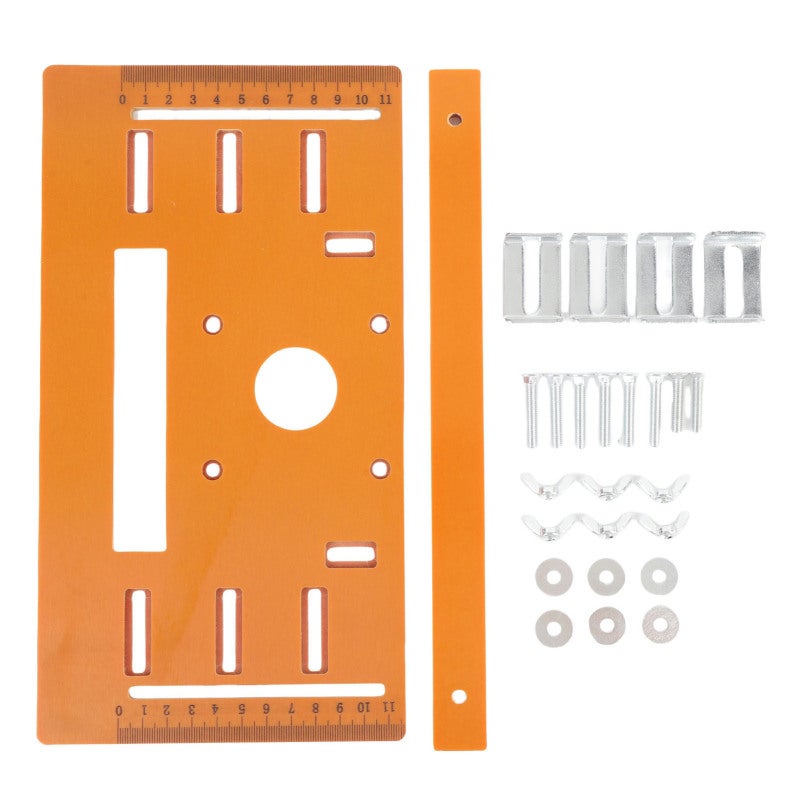 MYTEC Circular Saw Base Plate 28 X 15cm PU Material - Stable Accurate Cutting With Clear Scale Markings Router Base Plate for Woodworking Enthusiasts - Image 1