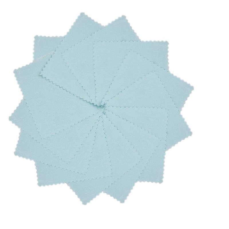 monochef 50pcs Jewelry Cleaning Cloth Polishing Cleaning Cloths for Sterling Silver Gold Platinum Platinum Jewelry, Watch Coins Non Toxic Tarnish Remover Keeps Jewelry Clean and Shiny, 3.2 x 3.2 inches - Image 3