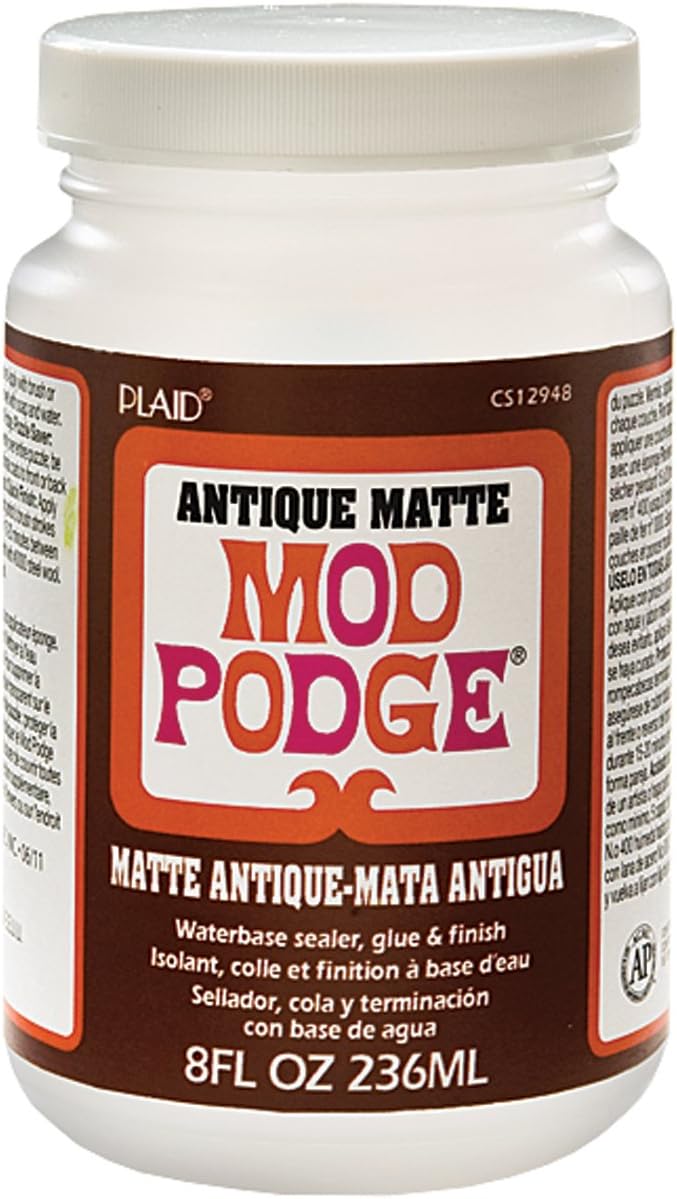 Mod Podge Antique Matte Waterbase Sealer, Glue & Finish - 8 oz - Image 1