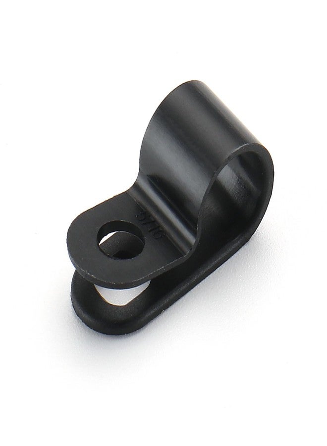 Baomain R-Type Cable Clamp 5/16 Inch Black UC-1.5 Pack of 100 - Image 1