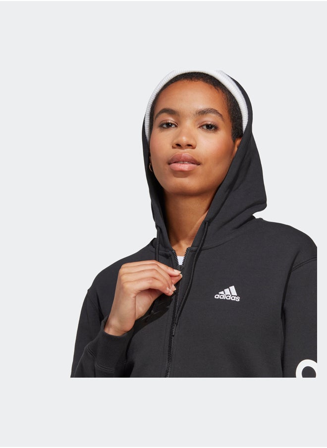 Adidas Essentials Linear Full-Zip French Terry Hoodie  - Image 5