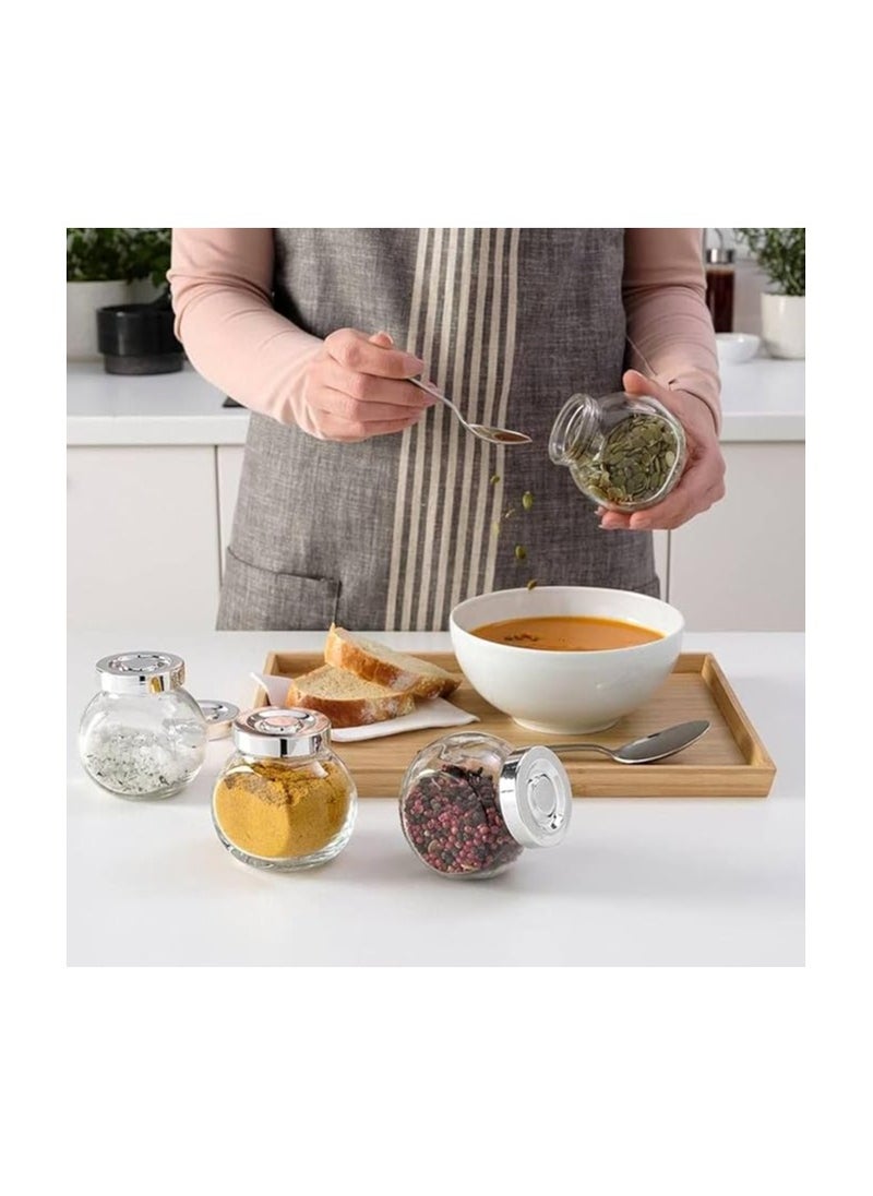 Generic - 4-Piece Glass Spice Rack Set - Image 1