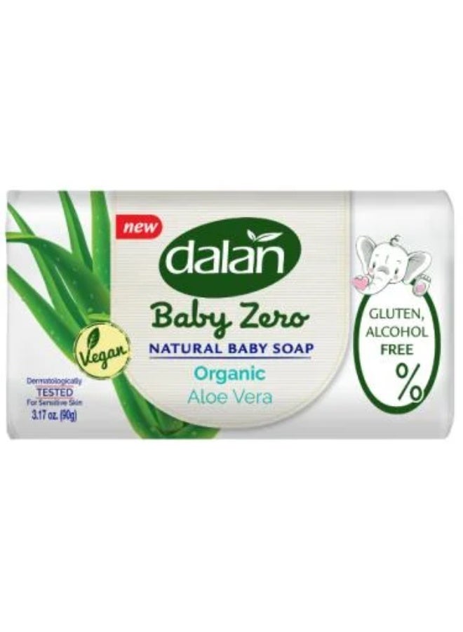 صابونة بيبي زيرو الطبيعية للأطفال بالألوفيرا العضوية  – 90 جرام