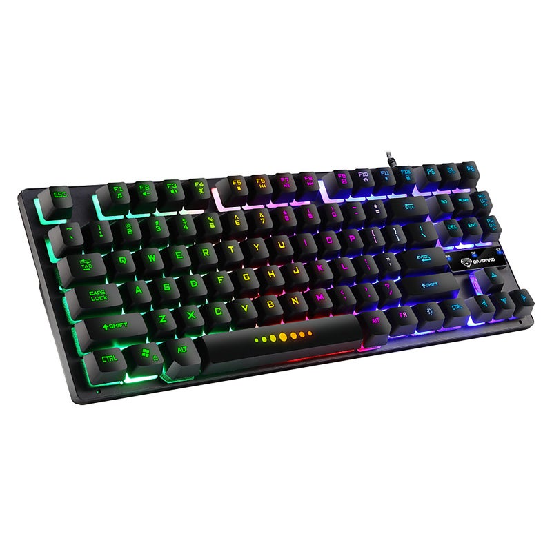 GK-10 USB Wired 87 Keys Ergonomic Gaming Keyboard - Image 4