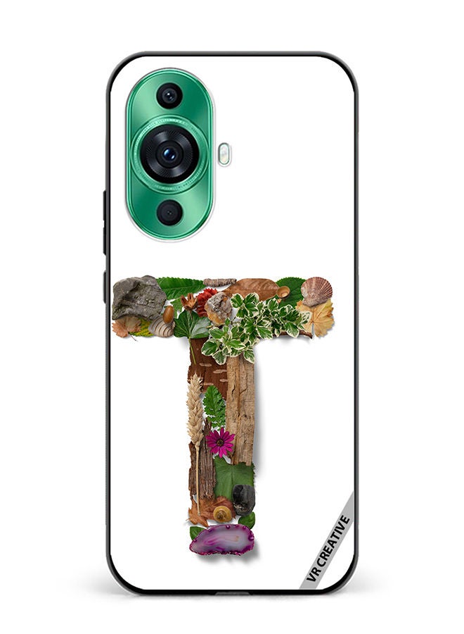 VR CREATIVE Protective Case Cover For Huawei nova 11 Ultra Alphabet T Design Multicolour - Image 1