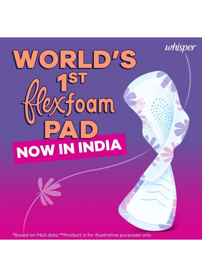 Whisper Flexfoam, 10 Xl+ Sanitary Pads For Women, Upto Zero Feel Zero Leaks, World'S 1St Flexfoam Pad, Upto 100% Leak Free, Seamlessly Conforms To Your Body  - Image 3