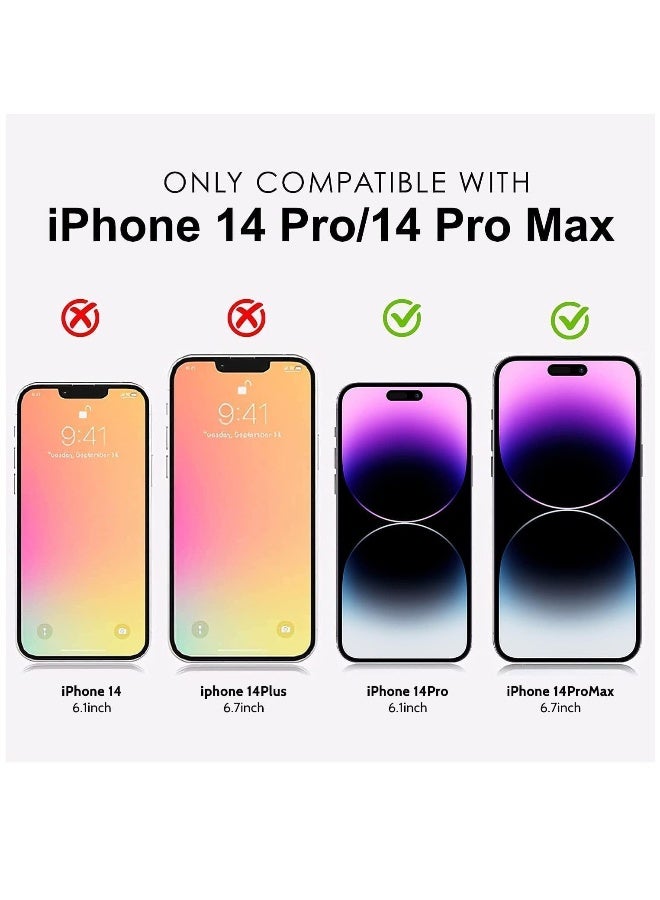 DUSALA Camera Lens Screen Protector for iPhone 14 Pro/iPhone 14 Pro Max, 9H Hardness Transparent HD Protective Tempered Glass Protector Film -3 pack - Image 2