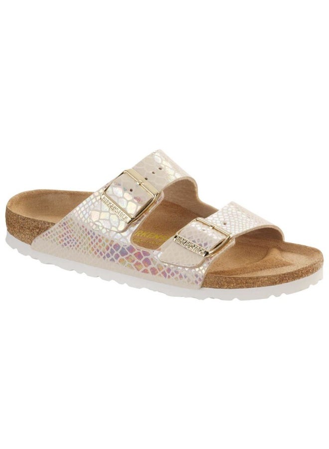 BIRKENSTOCK Arizona Shiny Snake Cream  - Image 1