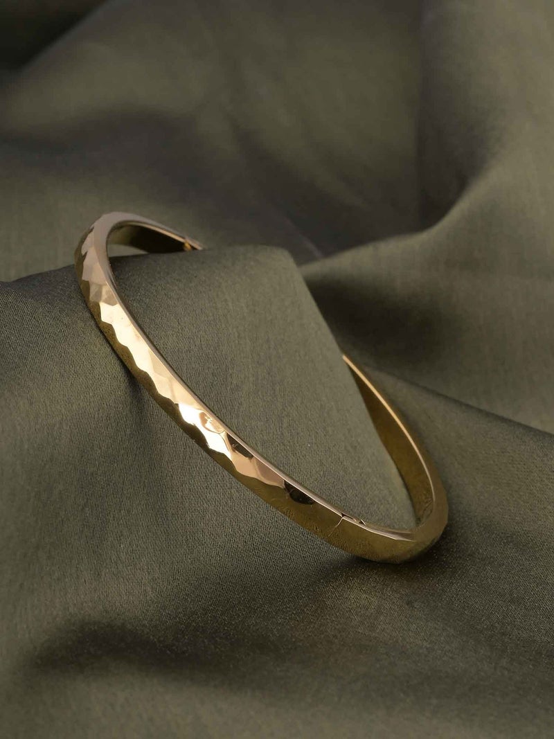 PALMONAS 18k Gold Tone Plated Gilded Haze Bangle Bracelet
 for Women - Image 3