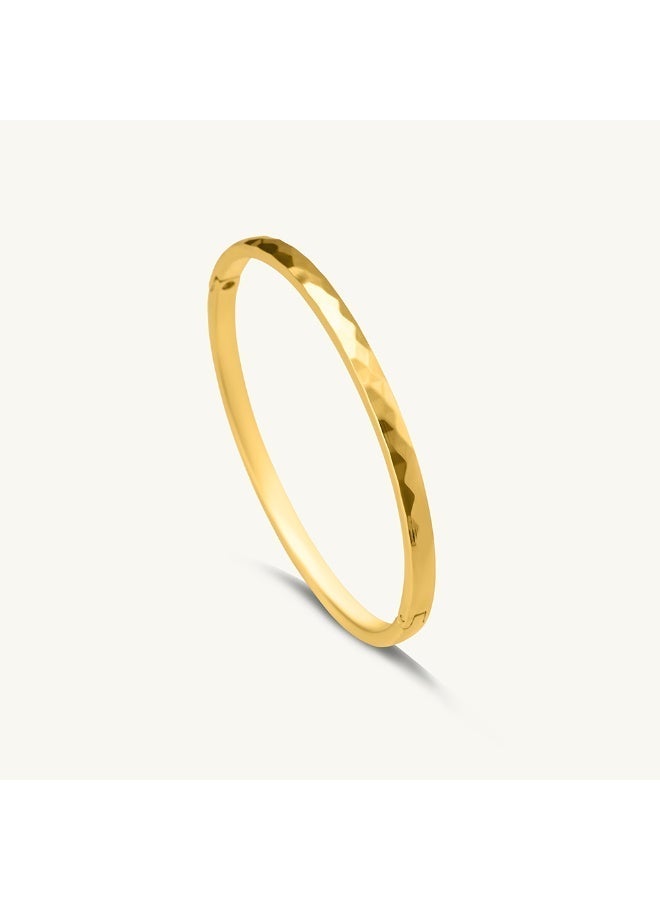 PALMONAS 18k Gold Tone Plated Gilded Haze Bangle Bracelet
 for Women - Image 1