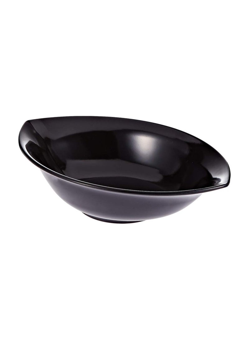 Servewell Melamine Boat Bowl-(24cmX17cm)Black - Image 1