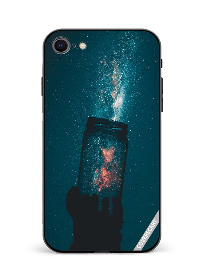 Protective Case Cover For Apple iPhone SE 2022 Galaxy Design Multicolour