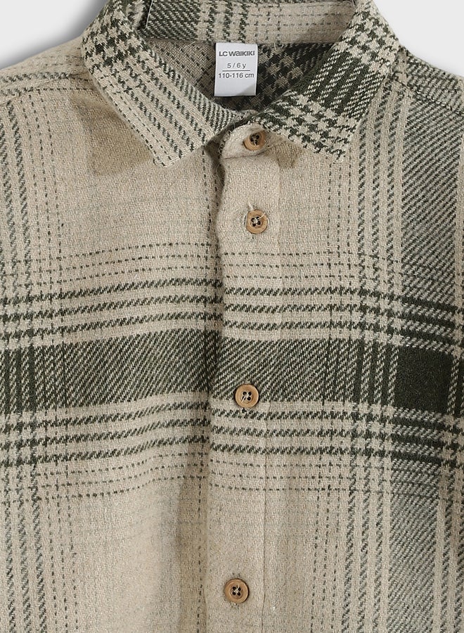 ال سي وايكيكي قميص أولادي بنقشة مربعات - Image 4