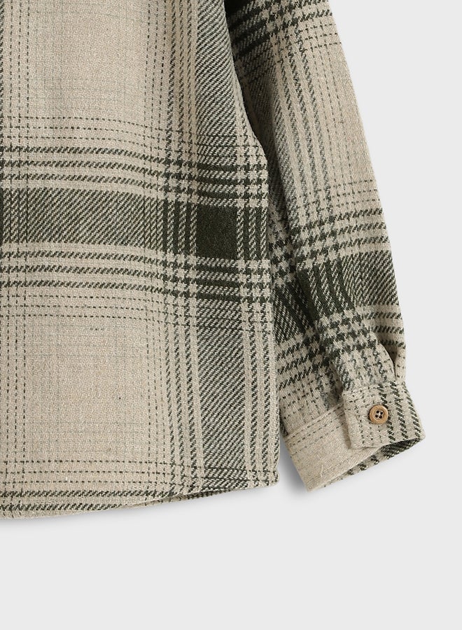 ال سي وايكيكي قميص أولادي بنقشة مربعات - Image 3