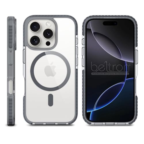 BELTRON Belt Case for iPhone 16 Pro Max, Slim Protective Transparent Case & Rotating Belt Clip Holster Combo (Compatible with MagSafe) - Image 3