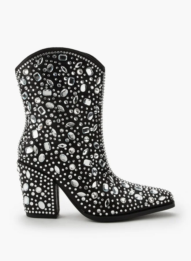 Celeste Women Studded High Shaft Boots