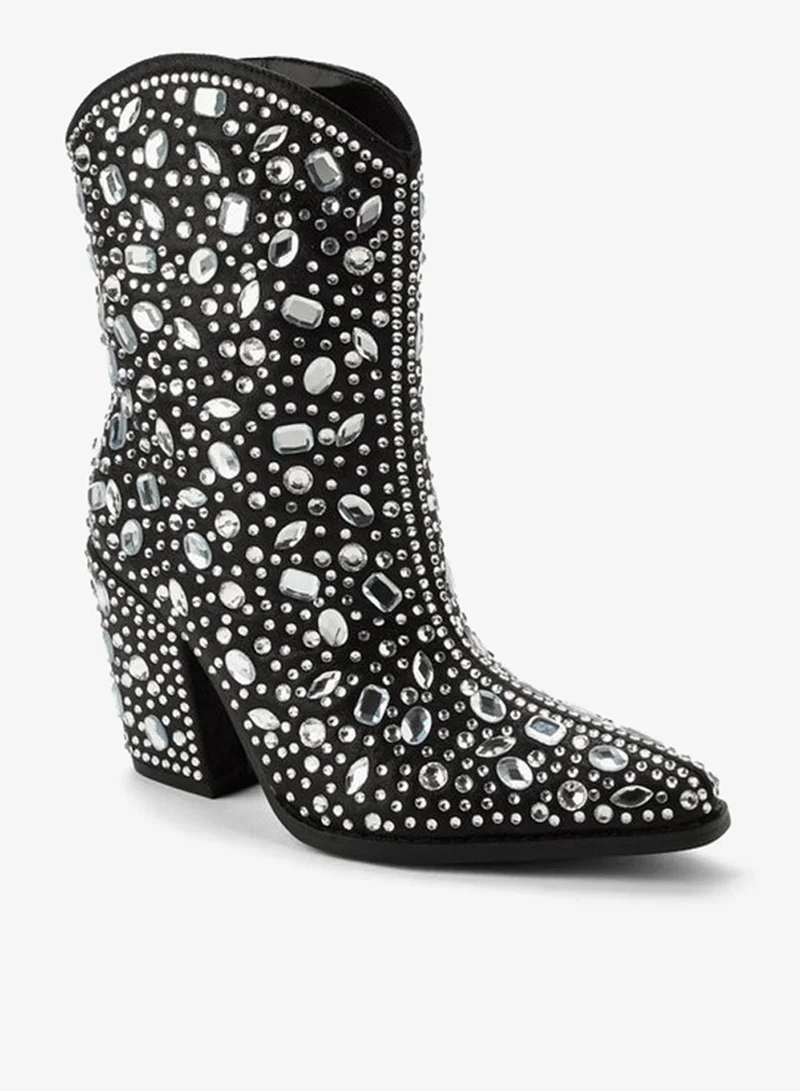 Celeste Women Studded High Shaft Boots