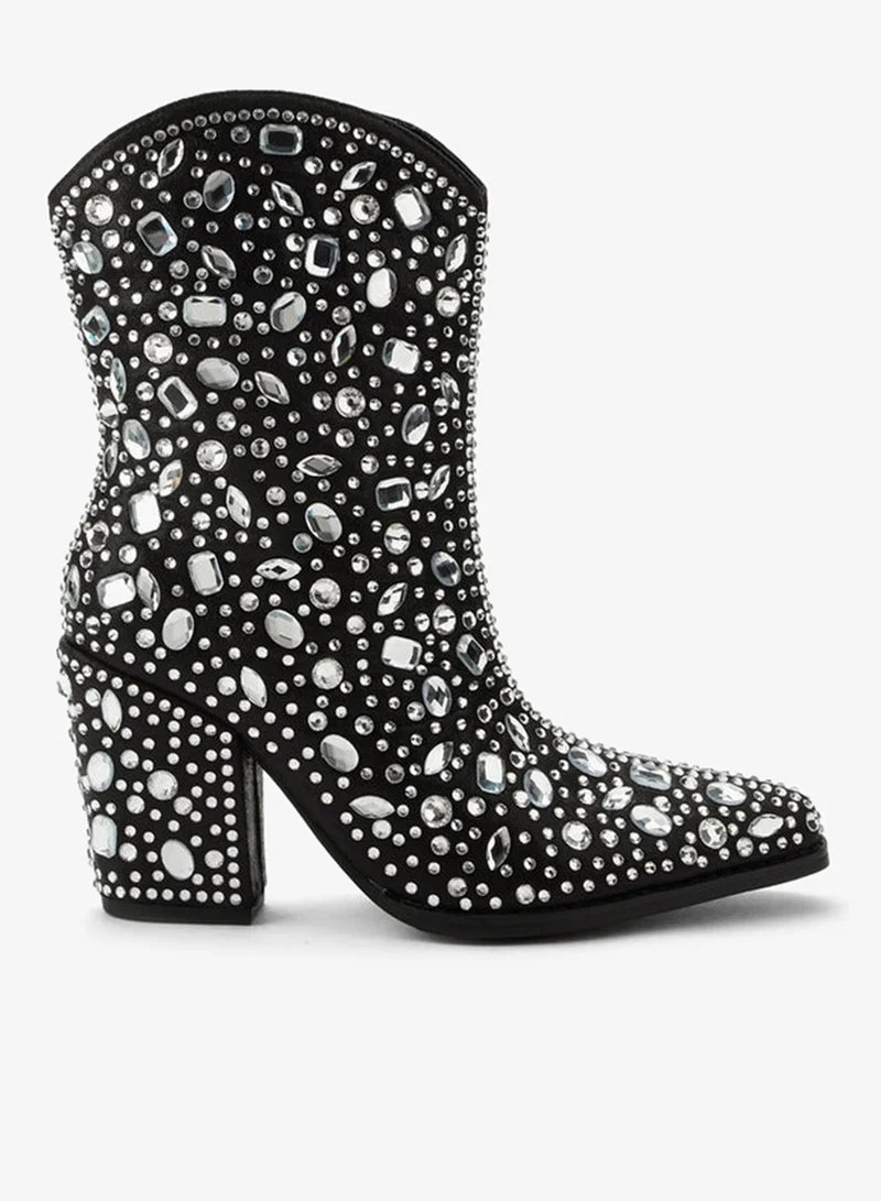 Celeste Women Studded High Shaft Boots