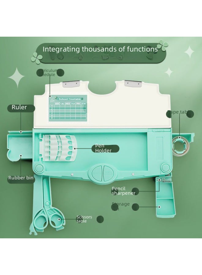 Multi-functional Stationery Men's Box Primary School Button Office Box Pencil Case Girl's High-value Internet Celebrity Same Style - Image 3
