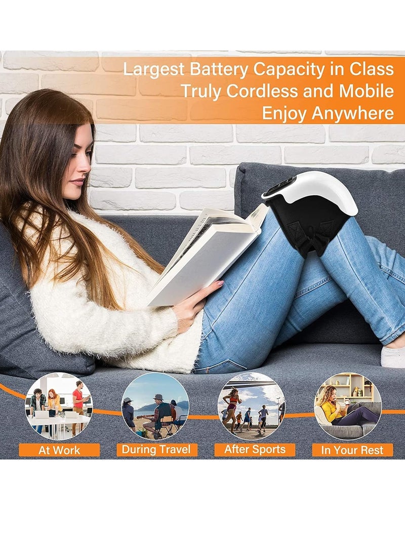 إلترازون Electric Knee Massager, Knee Therapy Massager with Heated and Vibration, Joint Warmer Massage for Reduces Knee Inflammation, Swelling, Stiffness, Pain - Image 4