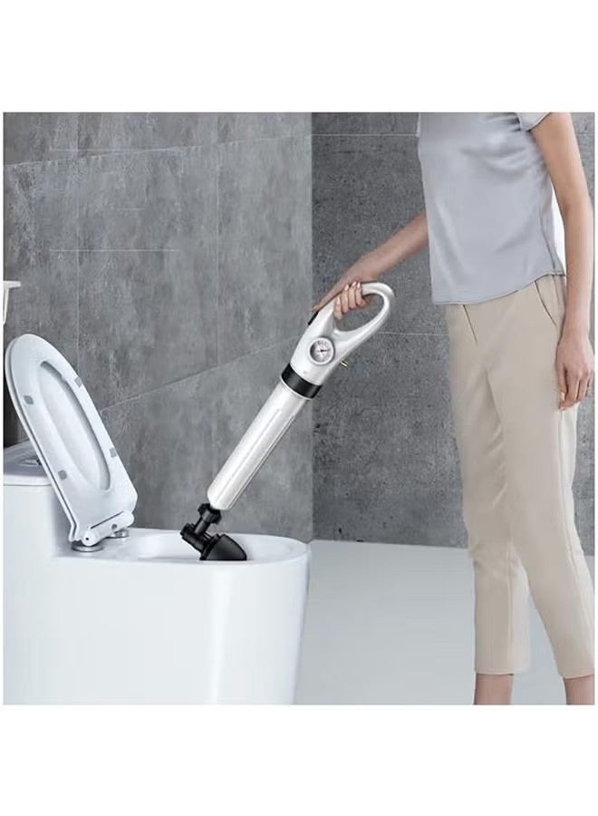 OMEVE Toilet Plunger, Electric Toilet Clog Remover Drain Unblocker, High Pressure Air Drain Blaster, Cordless Powerful Pneumatic Dredge Unclogger Cleaner for Bathroom/Bathtub/Floor Drain/Sewer/Clogged Pipe - Image 4