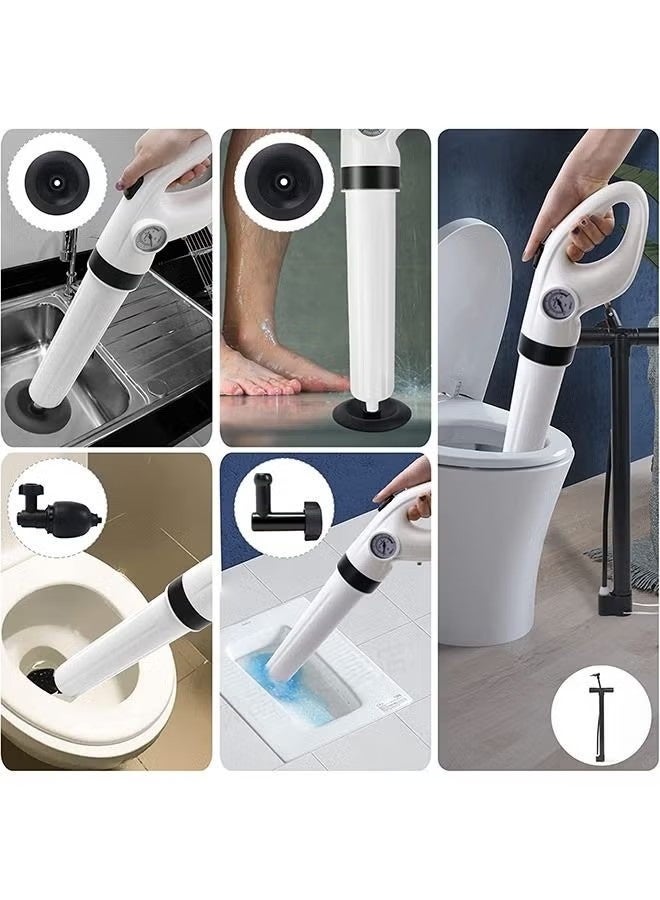 OMEVE Toilet Plunger, Electric Toilet Clog Remover Drain Unblocker, High Pressure Air Drain Blaster, Cordless Powerful Pneumatic Dredge Unclogger Cleaner for Bathroom/Bathtub/Floor Drain/Sewer/Clogged Pipe - Image 2