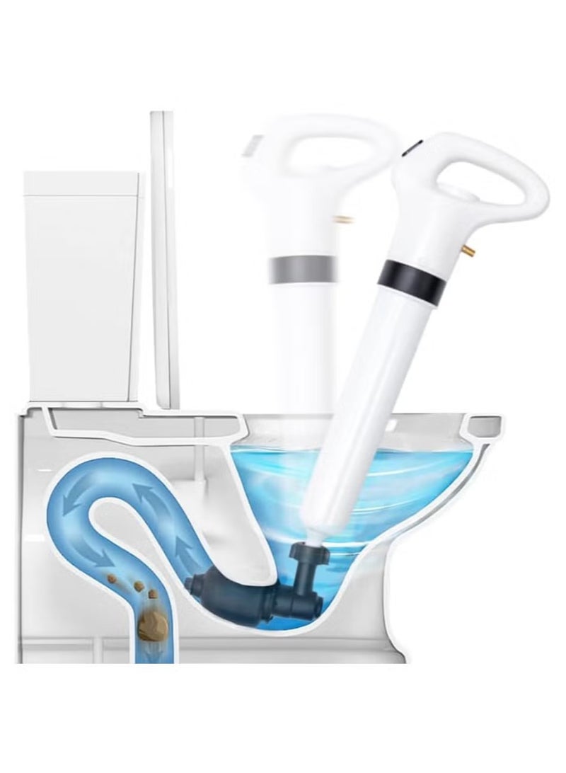 OMEVE Toilet Plunger, Electric Toilet Clog Remover Drain Unblocker, High Pressure Air Drain Blaster, Cordless Powerful Pneumatic Dredge Unclogger Cleaner for Bathroom/Bathtub/Floor Drain/Sewer/Clogged Pipe - Image 1