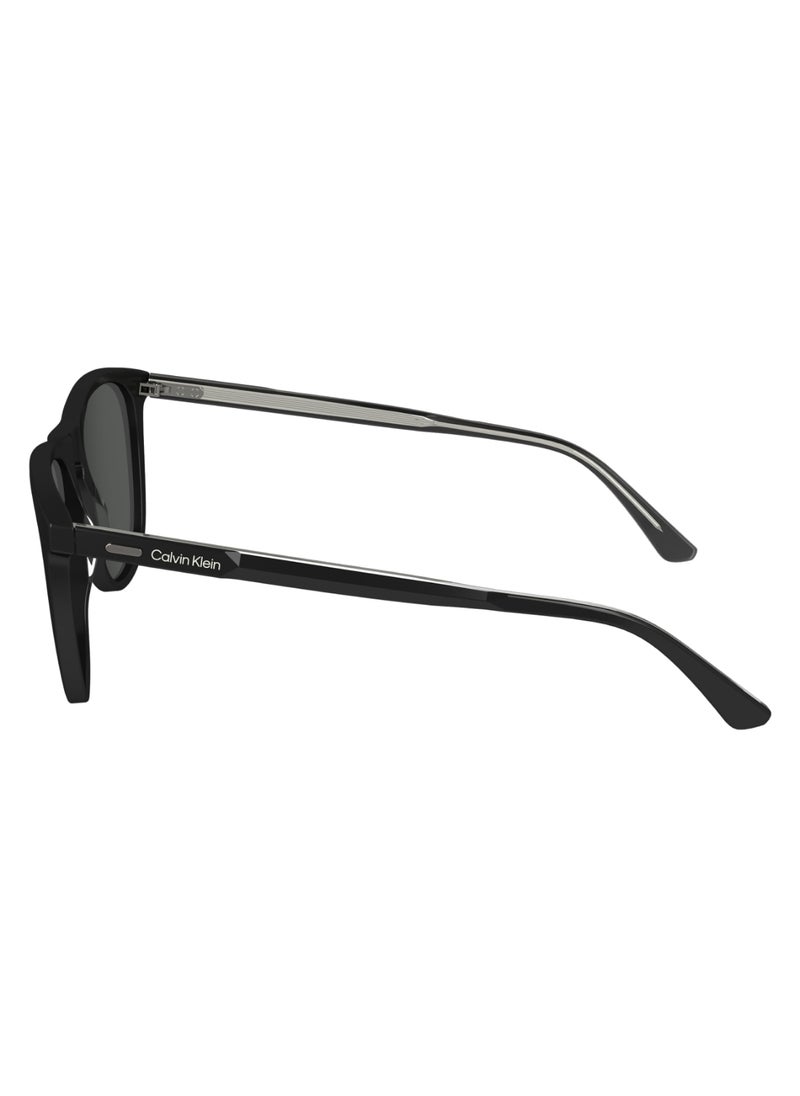 CALVIN KLEIN FULL RIM ACETATE AVIATOR CALVIN KLEIN SUN CK24508S  5518 (001) BLACK  - Image 4