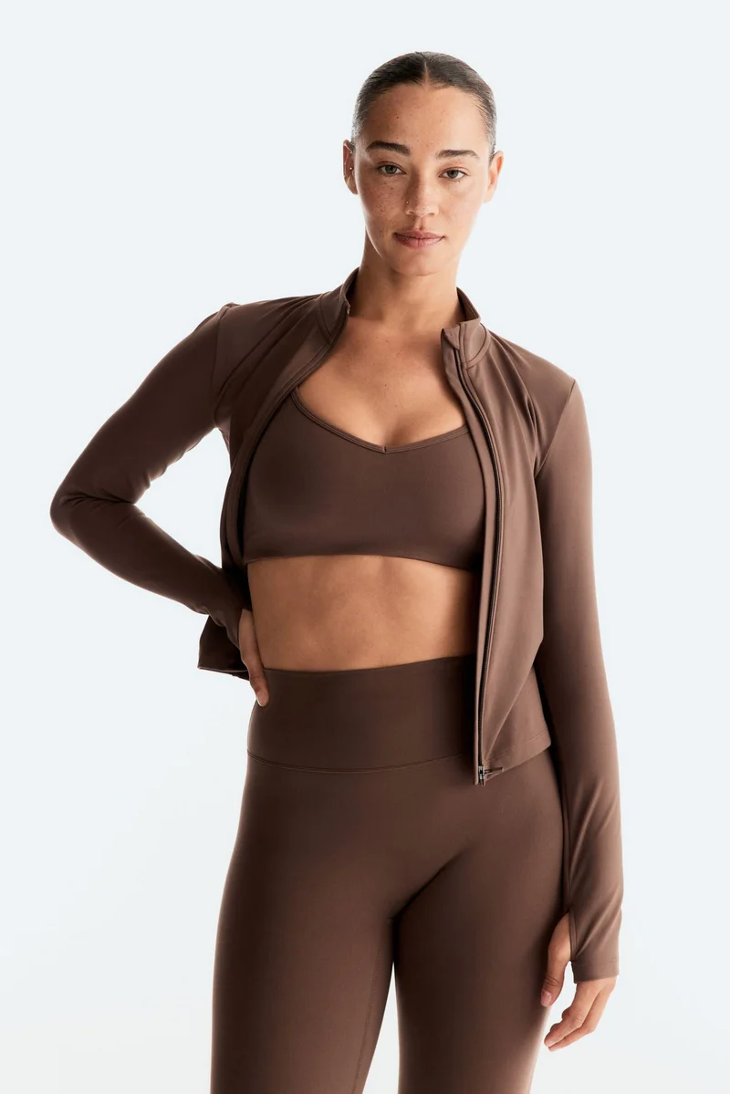H&M  SoftMove™ Zip-through sports jacket for Women | Best Price UAE